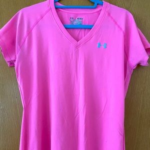 Bright Pink Semi-Fitted Under Armour Heat Gear